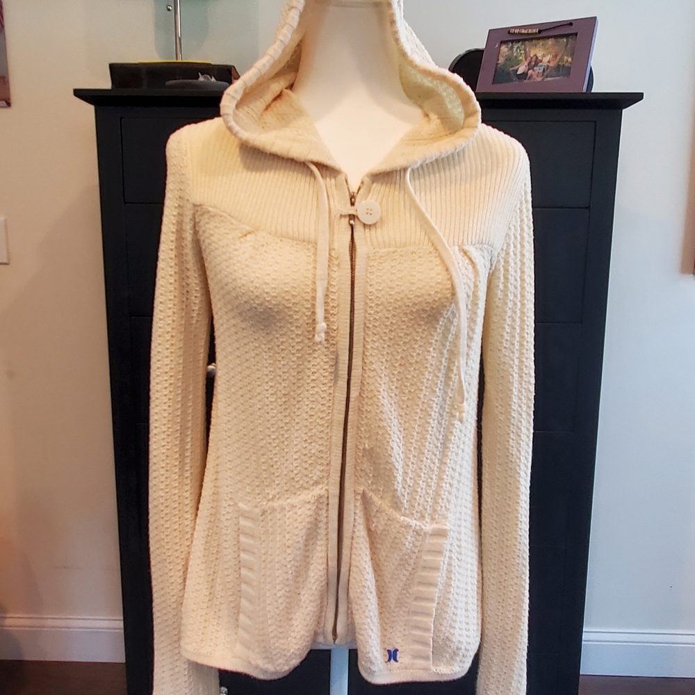 Hurley zip up sweater hoodie